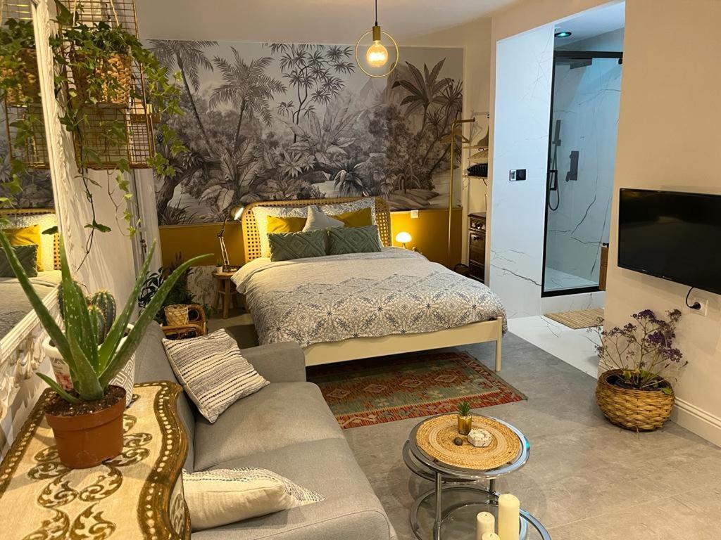 Superbe Appartement Avec Jacuzzi Avec Jardin Prive Lyon Buitenkant foto