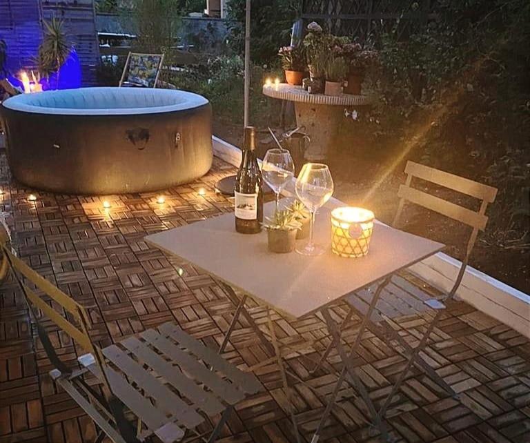 Superbe Appartement Avec Jacuzzi Avec Jardin Prive Lyon Buitenkant foto